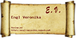 Engl Veronika névjegykártya